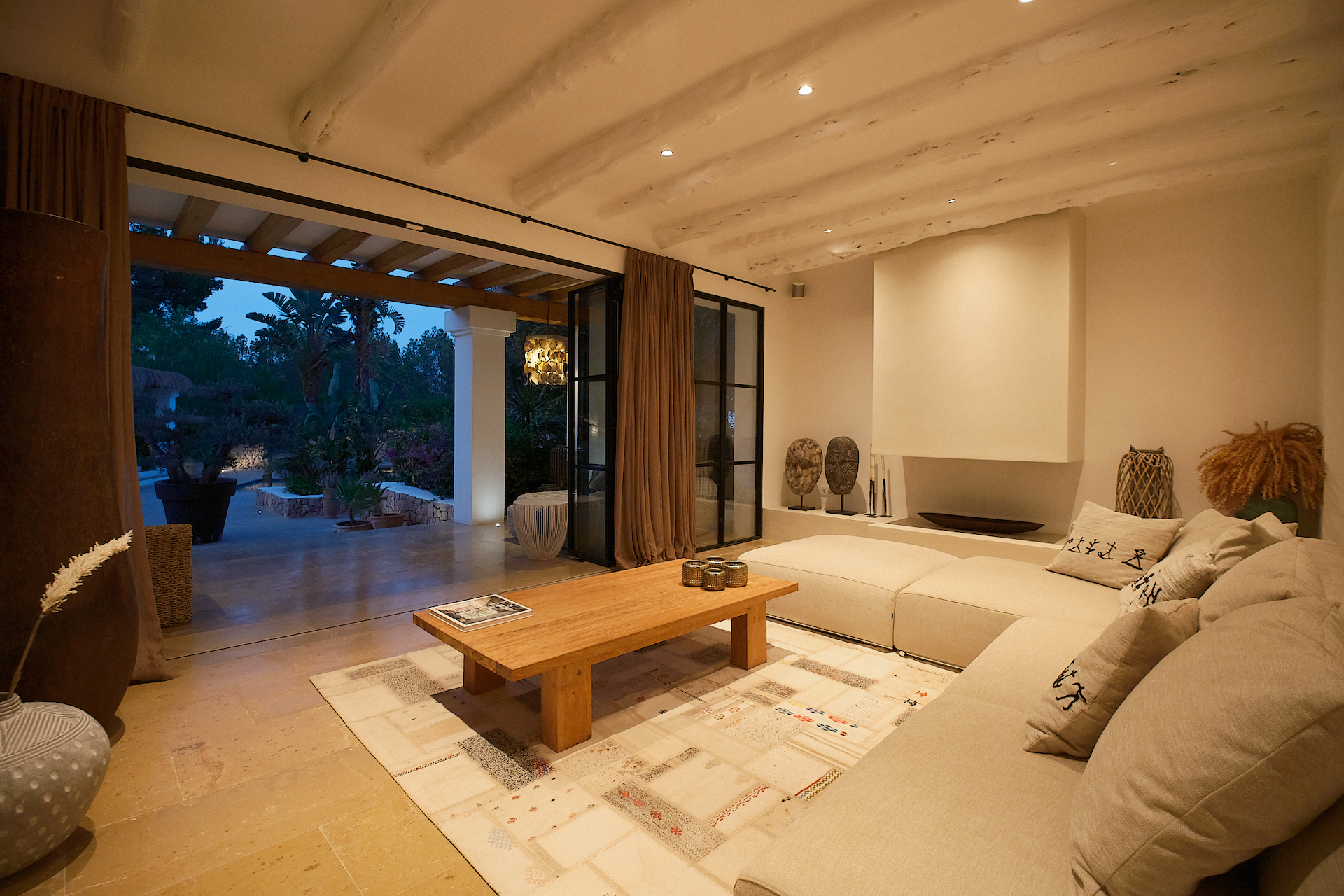 Resa Estates finca campo san jose Ibiza night interior.jpg